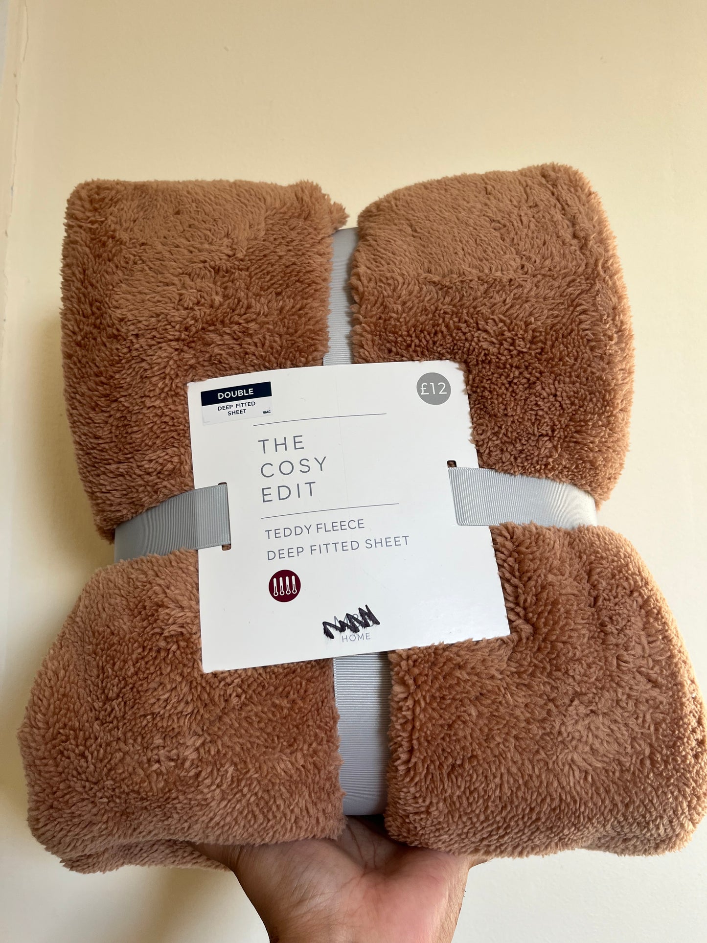 M&S Teddy Fleece Fitted Sheets