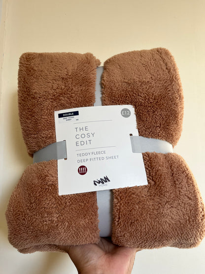 M&S Teddy Fleece Fitted Sheets