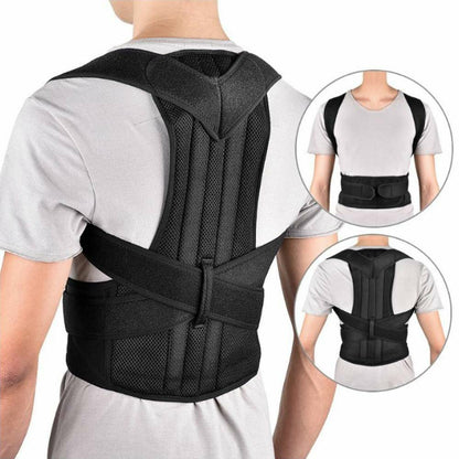 Adjustable Back Posture Corrector and Lumbar Support Brace