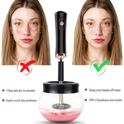 Electric Makeup Brush Cleaner and Dryer Machine Set