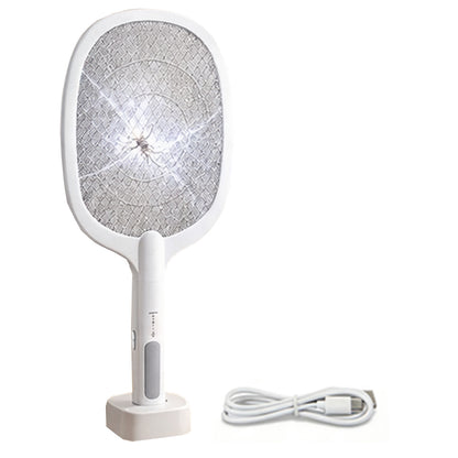 Bug Zapper Racket Fly Swatter Mosquito Bat 1200mAh USB Pest Killer Summer Use