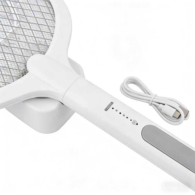 Bug Zapper Racket Fly Swatter Mosquito Bat 1200mAh USB Pest Killer Summer Use