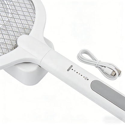Bug Zapper Racket Fly Swatter Mosquito Bat 1200mAh USB Pest Killer Summer Use