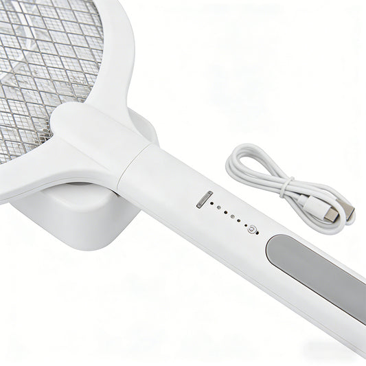 Bug Zapper Racket Fly Swatter Mosquito Bat 1200mAh USB Pest Killer Summer Use