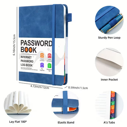 Senior Friendly Password Organizer Book