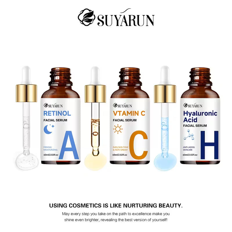 3-Piece Day & Night Vitamin C + Retinol + Hyaluronic Acid Triple Action Set