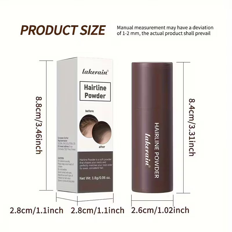 Hairline Powder Stick, Hair Shadow Sponge Pen, Used to for cover Gray Roots