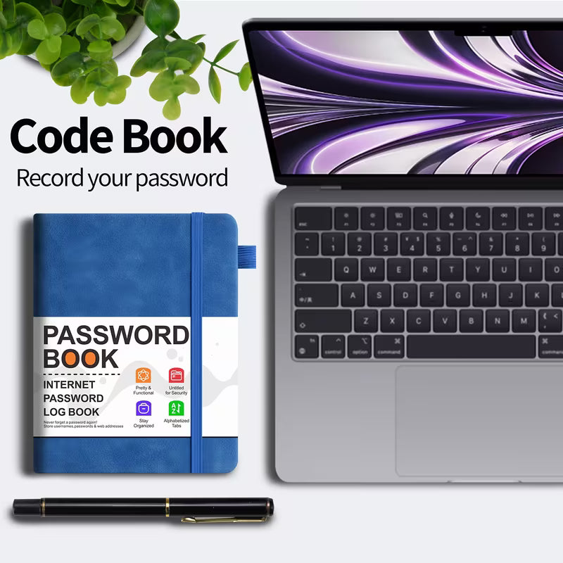 Senior Friendly Password Organizer Book