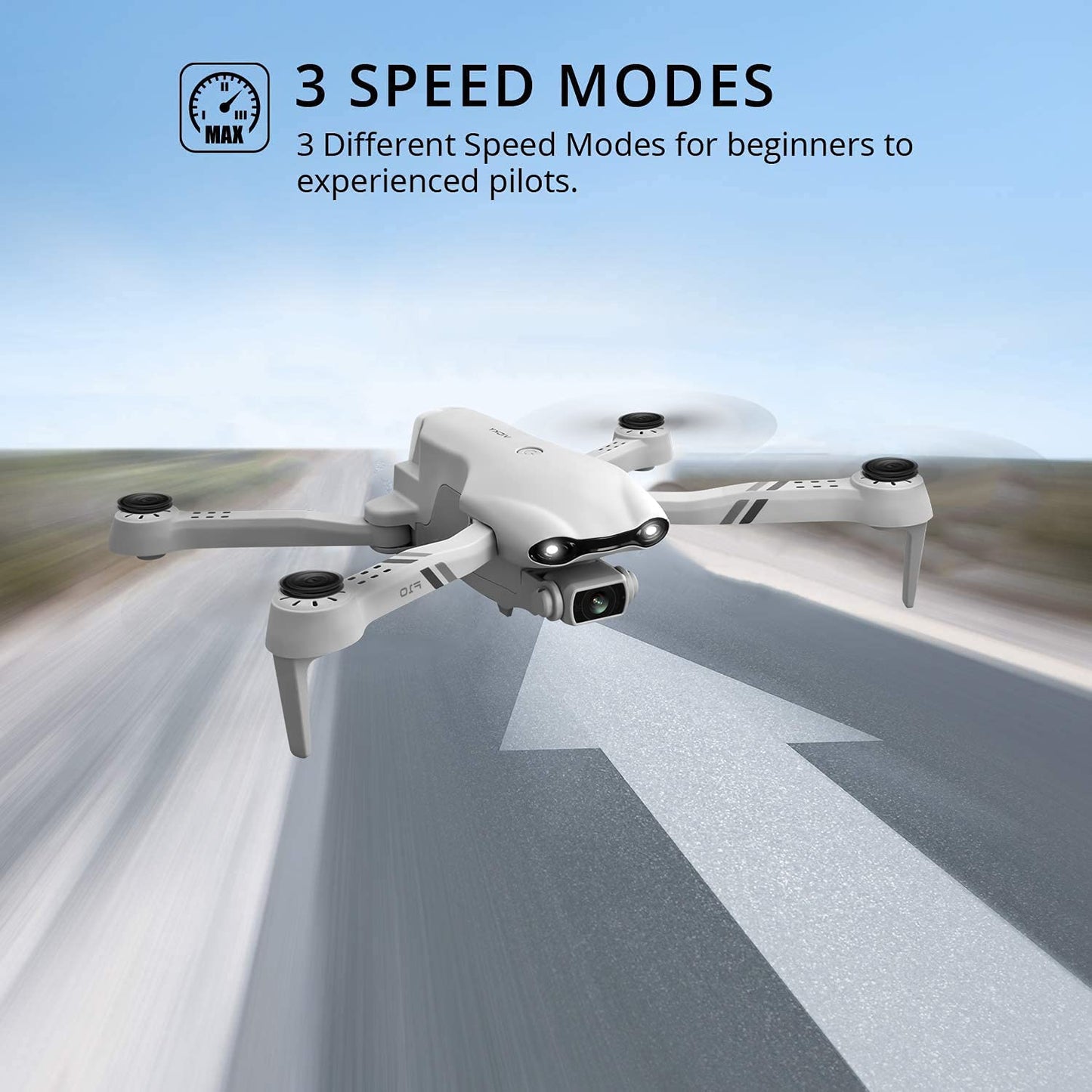 UK F10 Foldable Drone With Camera WIFI FPV For Adults,1080P HD FPV Live Video RC Quadcopter