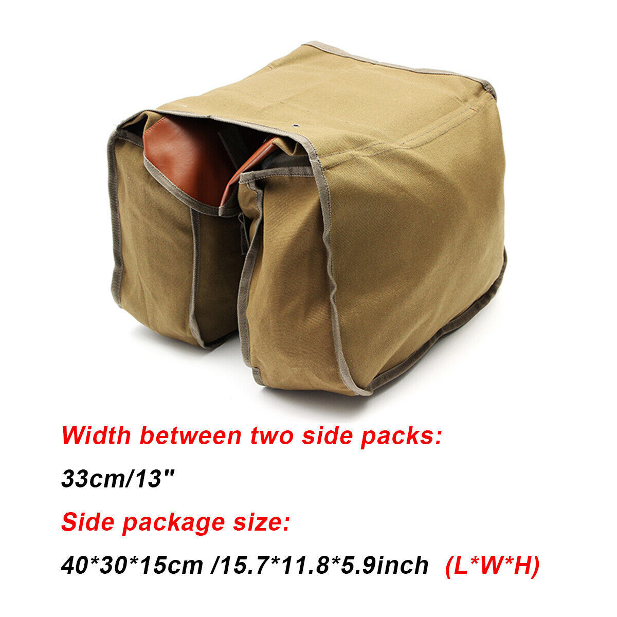 Motorcycle Saddle Bags Throw Over Panniers Travel Expandable Saddlebag UK