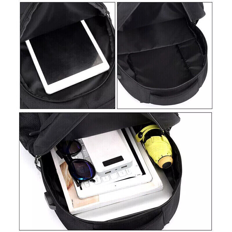 Men Women Boys Laptop Backpack Waterproof Large Mens Rucksack Travel School Bag