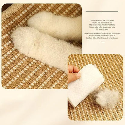 Sisal Cat Lounge Chair Sofa Kitten Hammock Pet Scratching Post Pad Sleep Bed