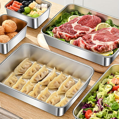 Stainless Steel Sealed Food Storage Box For Grains And Dried Fruits, Kitchen Storage, Refrigerated Sealed Storage Box