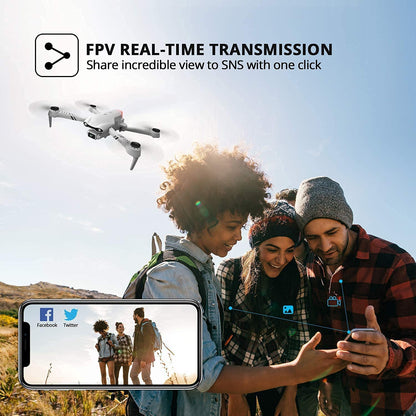 UK F10 Foldable Drone With Camera WIFI FPV For Adults,1080P HD FPV Live Video RC Quadcopter