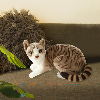 Simulation Siamese Cats Animal Plush Padding Stuffed For Birthday Gift StyleC