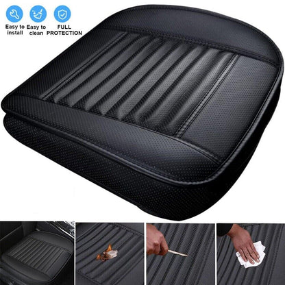 1Pcs 3D Car Front Seat Cover Pad Full Surround PU Leather Chair Cushion Mat