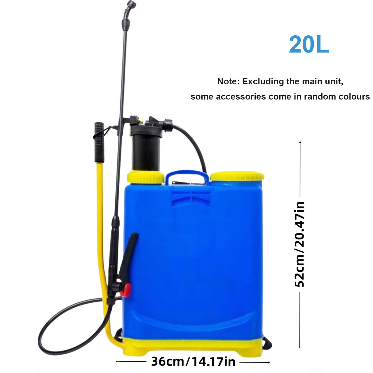 16 20L Knapsack Sprayer Backpack Pressure Manual Garden Weed Killer Sprayers UK