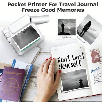Mini Thermal Printer Pocket Bluetooth Mobile Phone Photos Label Printing Machine