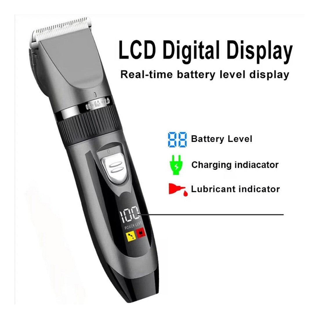 Cordless Hair Clippers For Men - Mens Hair Trimmer Set - Hair Clippers For Men