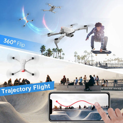 UK F10 Foldable Drone With Camera WIFI FPV For Adults,1080P HD FPV Live Video RC Quadcopter