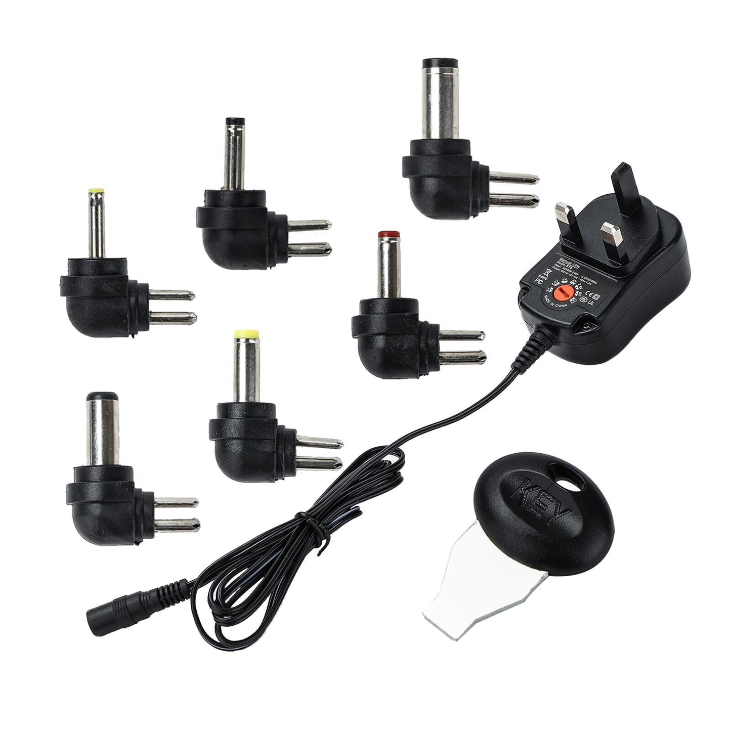 Universal 3 -12V Adjustable Voltage Adaptor Charger USB AC DC Power Supply Adapter