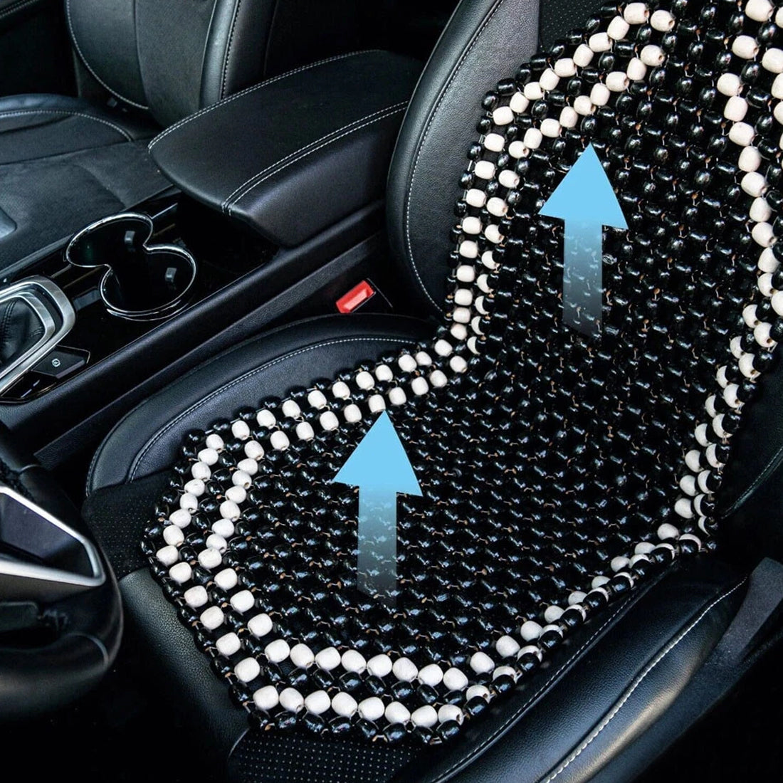 Universal Auto Car Beaded Seat Cover Massager Summer Cooling Cushion Mat Office