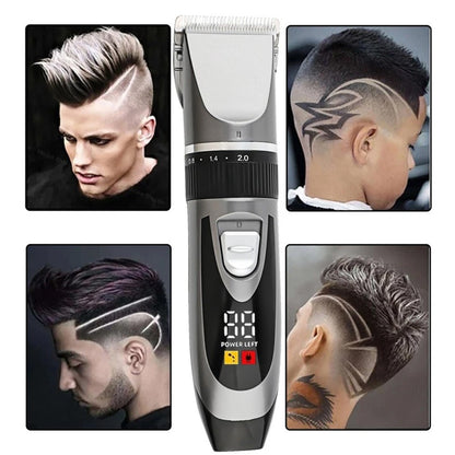 Cordless Hair Clippers For Men - Mens Hair Trimmer Set - Hair Clippers For Men