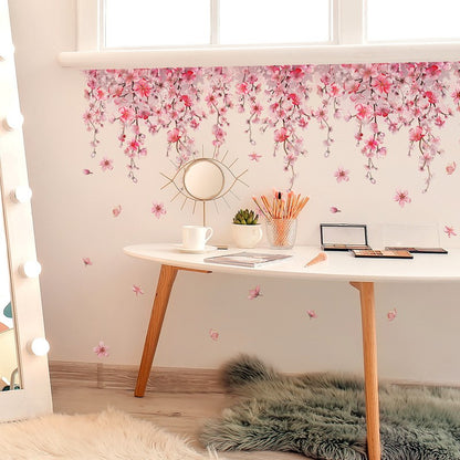 Wall Art Sticker Flower  Floral Wall Stickers Self-adhesive  Wall Decals R