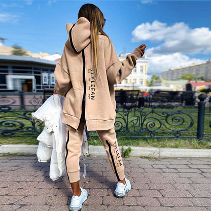 Long Hoodie Pantsuit For Women/Girls in Different Colours UK