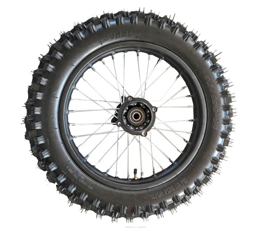 90 -14 Motorcycle Back Wheel Tyre Steel Rear Off-Road Wheel For 14 Motorbike