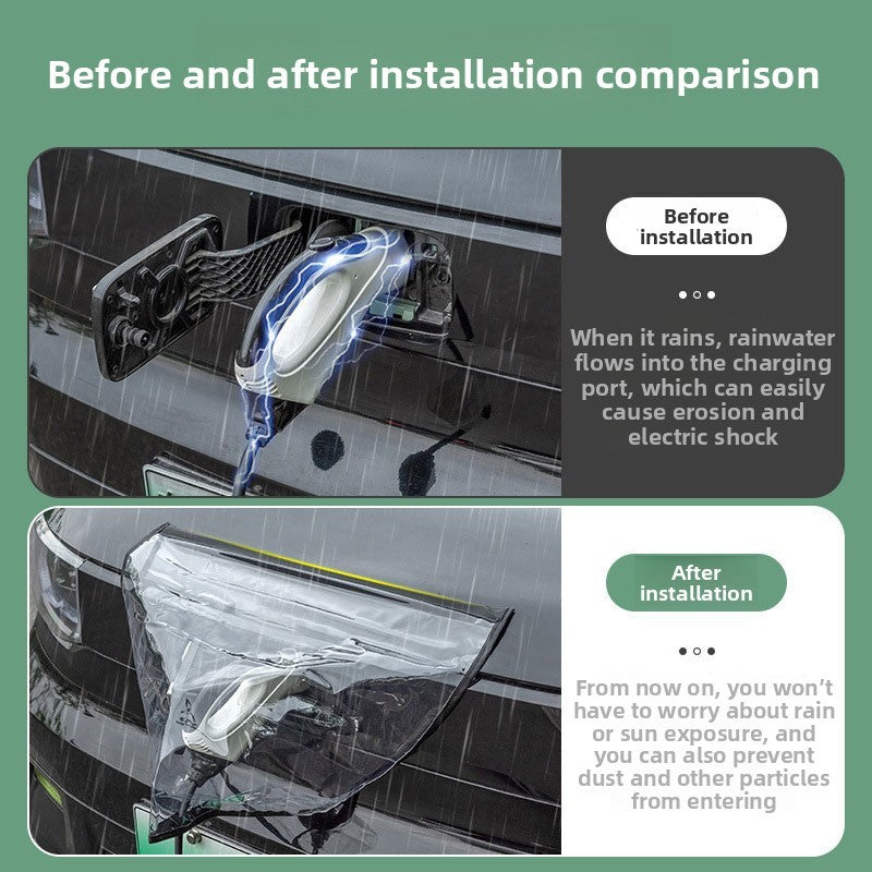 Car Charging Port Cover Waterproof EV Charger Rain Cover EV Charger Cover