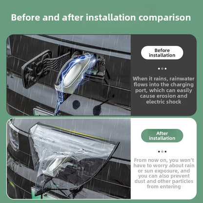 Car Charging Port Cover Waterproof EV Charger Rain Cover EV Charger Cover