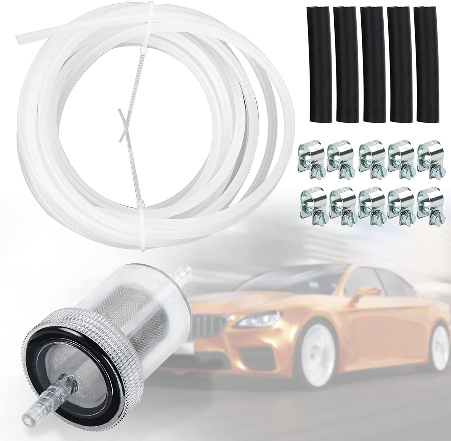 5Meter Fuel Hose Clip Filter Pipe Line Kit For Webasto Eberspacher Heater