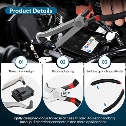 3x Electrical Connector Disconnect Pliers For Cars Automotive Plug Removal Tool