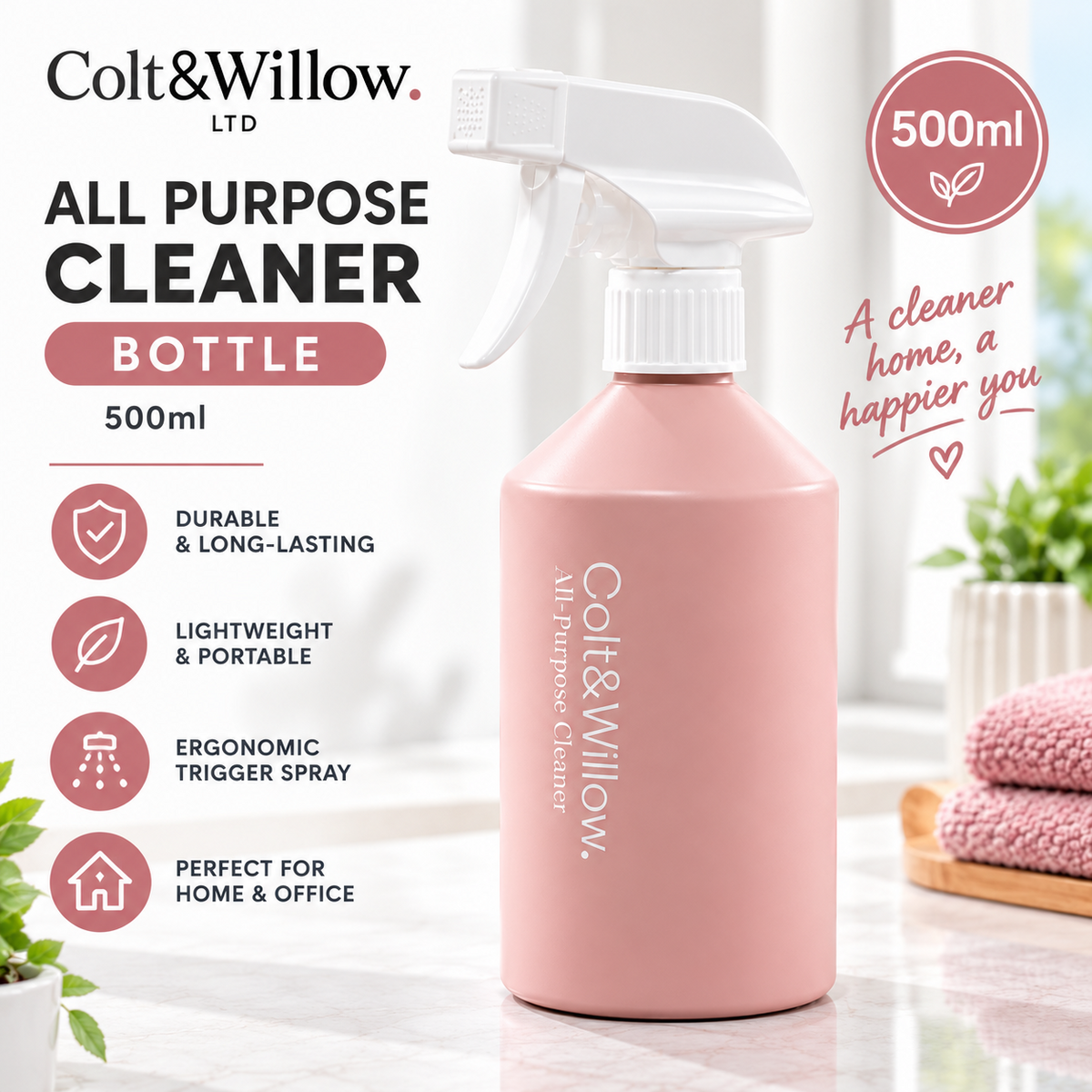 500ml All Purpose Cleaner Spray Bottle