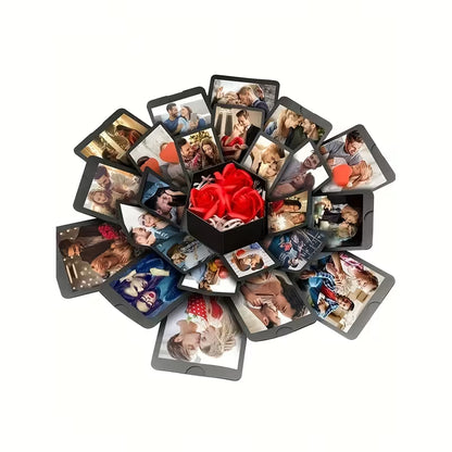 19pcs Hexagonal Explosion Craft Album Box, Surprise Birthday Gift Box (No Accessories)