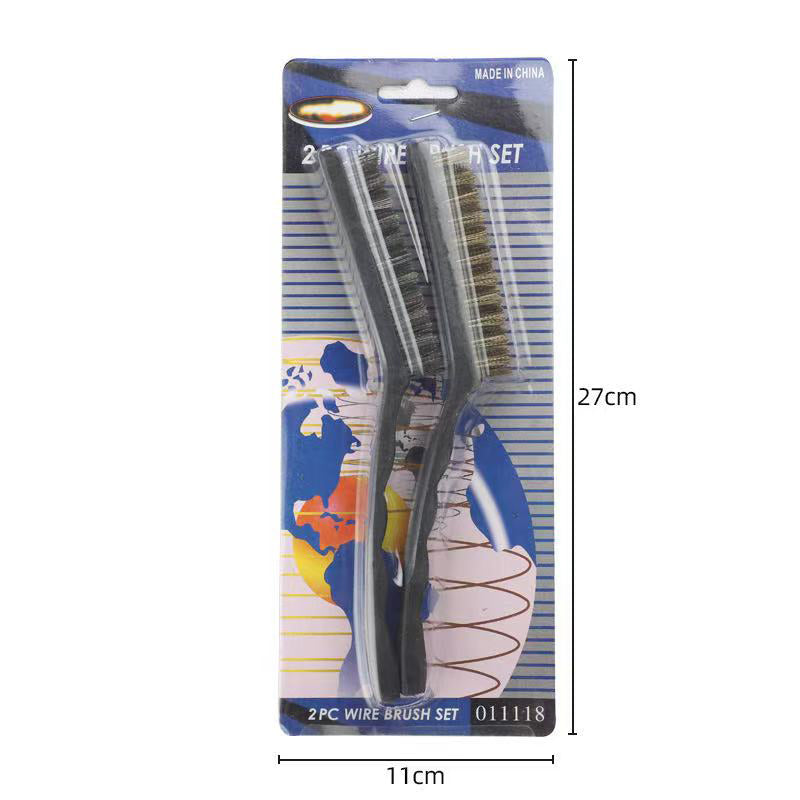 2 pcs Curved Stainless Steel Wire Brush