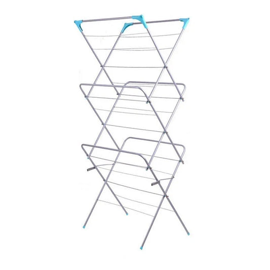 3 Tier Folding Clothes Airer - For Laundry, Indoor And Outdoor | Non-Slip Feet