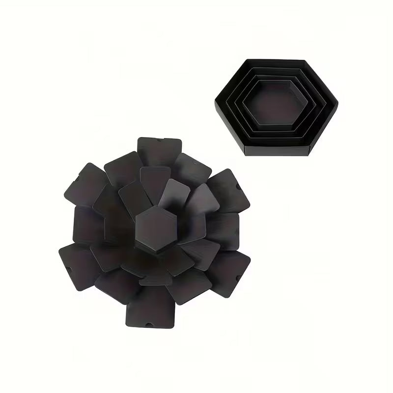 19pcs Hexagonal Explosion Craft Album Box, Surprise Birthday Gift Box (No Accessories)