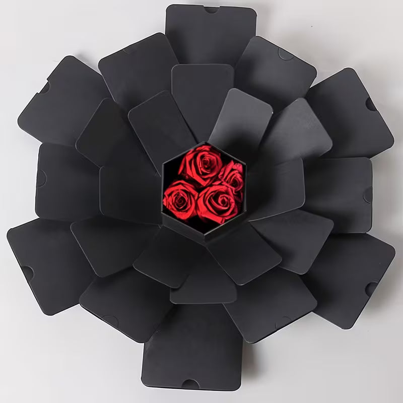 19pcs Hexagonal Explosion Craft Album Box, Surprise Birthday Gift Box (No Accessories)