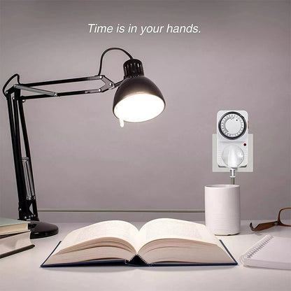 24 Hour Electric Mains Plug In Timer Switch Socket UK Adapter