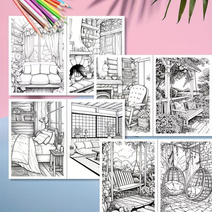 Adult Coloring Book with 20 Upgraded Pages, Designed to Relieve Stress